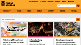 What Eslov.se website looked like in 2020 (4 years ago)