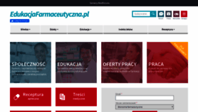 What Edukacjafarmaceutyczna.pl website looked like in 2020 (4 years ago)