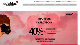 What Edumac.com.mx website looked like in 2020 (6 years ago)