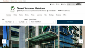 What Elementvancouvermetrotown.com website looked like in 2020 (4 years ago)