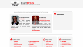 What Exam.unipune.ac.in website looked like in 2020 (4 years ago)