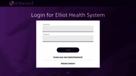 What Elliot.myshiftwizard.com website looked like in 2020 (4 years ago)