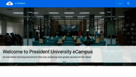 What Ecampus.president.ac.id website looked like in 2020 (4 years ago)