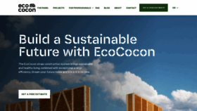 What Ecococon.eu website looked like in 2020 (4 years ago)