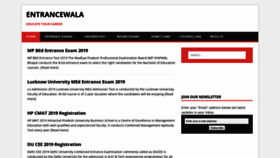 What Entrancewala.com website looked like in 2020 (4 years ago)
