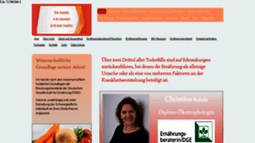 What Ernaehrungsberaterin-christine-rohde.de website looked like in 2020 (4 years ago)