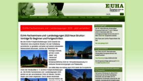 What Euha.org website looked like in 2020 (4 years ago)