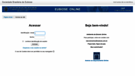What Eubioseonline.com.br website looked like in 2020 (4 years ago)
