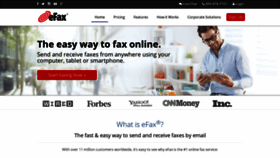 What Efax.ca website looked like in 2020 (4 years ago)
