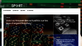 What Eurosportbet.fr website looked like in 2020 (4 years ago)