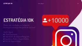 What Estrategia10k.com.br website looked like in 2020 (4 years ago)