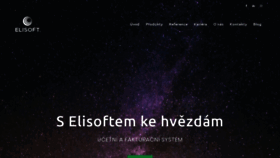 What Elisoft.cz website looked like in 2020 (4 years ago)