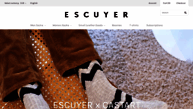 What Escuyer.com website looked like in 2020 (4 years ago)