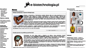 What E-biotechnologia.pl website looked like in 2020 (4 years ago)