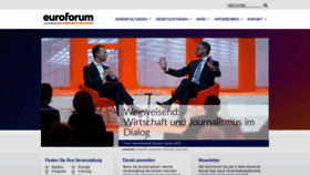 What Euroforum.de website looked like in 2020 (6 years ago)