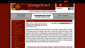What Evangeli.net website looked like in 2020 (4 years ago)