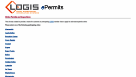 What Epermits.logis.org website looked like in 2020 (4 years ago)