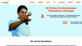 What Evocare.de website looked like in 2020 (4 years ago)
