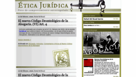 What Eticajuridica.es website looked like in 2020 (4 years ago)