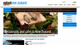 What Eatout.nz website looked like in 2020 (4 years ago)