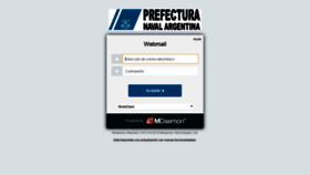 What Email.prefecturanaval.gov.ar website looked like in 2020 (4 years ago)