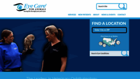 What Eyecareforanimals.com website looked like in 2020 (4 years ago)