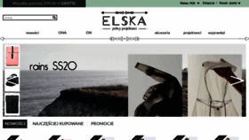 What Elska.pl website looked like in 2020 (4 years ago)