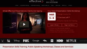 What Effectivepresentations.com website looked like in 2020 (5 years ago)