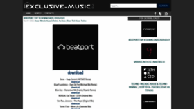 What Exclusive-music.dj website looked like in 2020 (4 years ago)
