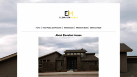 What Elevationhomes.us website looked like in 2020 (4 years ago)