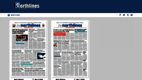 What Epaper.thenorthlines.com website looked like in 2020 (4 years ago)