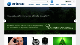 What Erteco.se website looked like in 2020 (4 years ago)