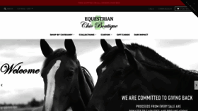 What Equestrianchicboutique.com website looked like in 2020 (4 years ago)