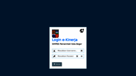 What Ekinerja.kotabogor.go.id website looked like in 2020 (4 years ago)