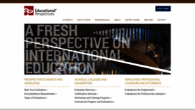 What Edperspective.org website looked like in 2020 (5 years ago)