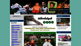 What Edzotaborok.hu website looked like in 2020 (4 years ago)