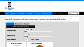 What Emi-calculator.loan website looked like in 2020 (4 years ago)