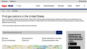 What Exxonmobilstations.com website looked like in 2020 (5 years ago)