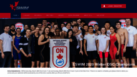 What Eswim.ca website looked like in 2020 (4 years ago)