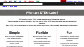 What Education.vex.com website looked like in 2020 (4 years ago)