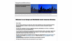 What Easytraveldirectory.org website looked like in 2020 (4 years ago)