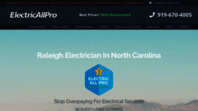What Electricallpro.com website looked like in 2020 (4 years ago)