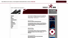 What Evangelischefrauen-deutschland.de website looked like in 2020 (4 years ago)