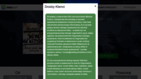 What Ekobilet.pl website looked like in 2020 (4 years ago)