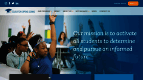 What Educationopensdoors.org website looked like in 2020 (4 years ago)