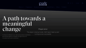 What Esade.edu website looked like in 2020 (4 years ago)