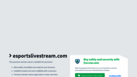 What Esportslivestream.com website looked like in 2020 (4 years ago)