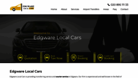 What Edgwarelocalcars.co.uk website looked like in 2020 (4 years ago)