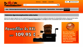What Elektrische-zigarettenstopfmaschine.com website looked like in 2020 (4 years ago)