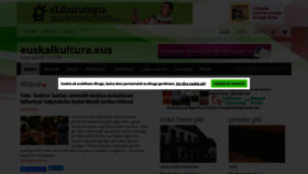 What Euskalkultura.eus website looked like in 2020 (4 years ago)